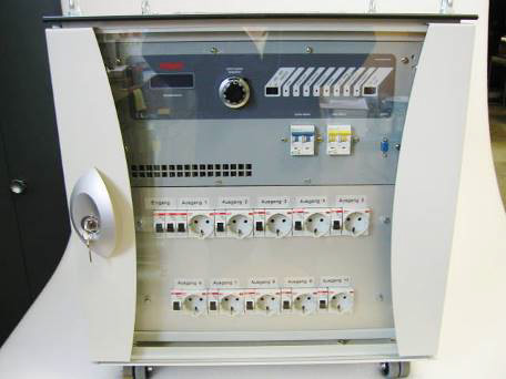  AC-Quelle mit 0-300 V / 50-60 Hz umschaltbar und einer Leistung von 2000 Watt 